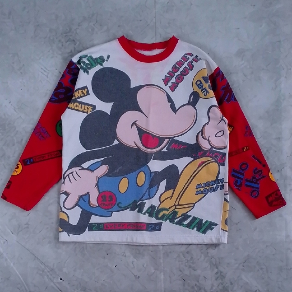 Vintage 90s AOP Mickey Mouse Sweater